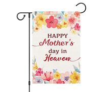 Bandiere Da Giardino Heaven Mother'S Day Memorial Flower Mom Mama Grandma Cemetery S For Grave Bandieradacortile Premium Outdoor Bandiera Resistente Intemperie Pride Flag Per Prato 30X45Cm