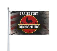 Bandiere Da Giardino I Raise Tiny Dinosaurs Bandiera Da Cortile Impermeabile Banner Giardino Premium Outdoor Bandiera Per Giardino Interno Fattoria 90X150 CM