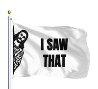 Bandiere Da Giardino I Saw That Fun Indoor Bandiere Da Cortile Resistente Intemperie Pride Flag Colore Vivido Bandiera Dell'Orgoglio Per Esterno Festival Prato 152X90CM