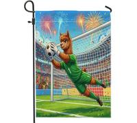 Bandiere da giardino in alpaca stagione 2026 da 30,5 x 45,7 cm, double face, per decorazioni esterne, con animali da portiere, bandiera per casa, sport all'aperto, piccola bandiera per prato