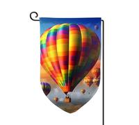 Bandiere da giardino in mongolfiera verticale a doppia faccia bandiera per la casa 30,5 x 45,7 cm primavera estate stagionale cortile banner vacanza fattoria cortile all'aperto decorazione da