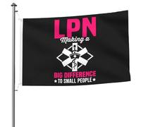 Bandiere Da Giardino Licensed Practical Nurse Lpn Making A Big Difference To Small People Bandiere Decorative Antivento Bandiera Da Cortile Lavabile Banner Giardino 90X150 CM