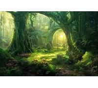 Bandiere Da Giardino Magic Landscape With Fairy Tale Forest Pride Flag Resistente Intemperie Bandiere Da Cortile Premium Bandiera Dell'Orgoglio Per Festival Prato Portico 152X90CM