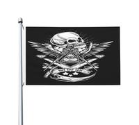 Bandiere Da Giardino Masonic Square And Compass Symbol Bandiera Decorativa Colore Vivido Bandiera Dell'Orgoglio Durevole Pride Flag Per Festival Portico Prato 152X90CM