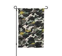Bandiere da giardino mimetiche astratte per esterni su entrambi i lati, bandiere da giardino 30,5 x 45,7 cm, piccole bandiere da giardino stagionali per decorazioni interne ed esterne