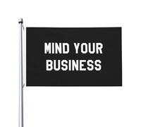 Bandiere Da Giardino Mind Your Business Banner Giardino Premium Bandiere Decorative Antivento Bandiera Da Cortile Per Celebrazione Feste Fattoria 90X150 CM