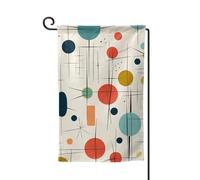 Bandiere da giardino moderne della metà del secolo verticale su entrambi i lati, 30,5 x 45,7 cm, bandiera stagionale per primavera, estate, vacanze, cortile, decorazione da appendere all'aperto