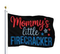Bandiere Da Giardino Mommy'S Little Firecracker Bandiera Dell'Orgoglio Colore Vivido Pride Flag Durevole Bandiera Decorativa Per Esterno Festival Prato 152X90CM