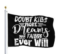 Bandiere Da Giardino More Dreams Than Failure Ever Will Bandiera Decorativa Premium Bandiera Dell'Orgoglio Resistente Intemperie Bandiere Da Cortile Per Festival Prato Portico 152X90CM