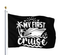 Bandiere Da Giardino My First Cruise Bandiere Da Cortile Resistente Intemperie Pride Flag Premium Bandiera Dell'Orgoglio Per Esterno Portico Prato 152X90CM