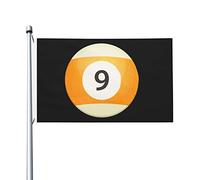 Bandiere Da Giardino Number Nine Billiards Bandiere Da Cortile Resistente Intemperie Bandiera Decorativa Colore Vivido Pride Flag Per Festival Prato Portico 152X90CM