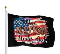 Bandiere Da Giardino One Nation Under God Pride Flag Premium Bandiera Decorativa Resistente Intemperie Bandiera Dell'Orgoglio Per Prato Festival Portico 152X90CM