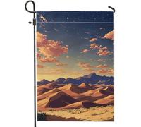 Bandiere da giardino panoramiche del deserto occidentale, 30,5 x 45,7 cm, double face, decorazione esterna, scena sud-ovest in tela, bandiera per casa, paesaggi freschi all'aperto piccolo cortile