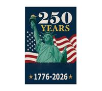 Bandiere da giardino patriottiche, per 250° anniversario, resistente sbiadimento, decorazione da giardino, 30 x 45 cm, per veterani, giorno dei ricordi, portico, cortile e