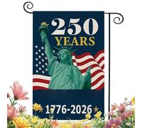 Bandiere da giardino patriottiche per esterni, 250° anniversario degli Stati , resistenti sbiadimento, 30 x 45 cm, striscione decorativo da giardino | per proprietari di case, veterani