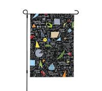 Bandiere da giardino per aule di matematica, matematica e scienze, stampa fronte-retro, decorazione per la casa, 28"x40"
