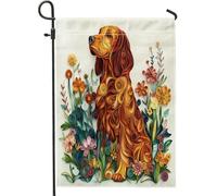Bandiere da giardino per cani, 30,5 x 45,7 cm, per esterni, divertenti bandiere verticali in lino per casa, cortile, cortile, prato, decorazione esterna