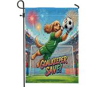 Bandiere da giardino per cani Cocker Spaniel 2026 da 30,5 x 45,7 cm, double face, per decorazione esterna, per giocare a cucciolo di portiere, bandiera per casa, sport all'aperto, piccola bandiera per