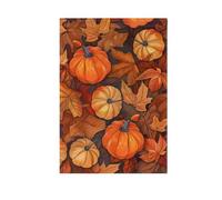 Bandiere da giardino per casa, motivo foglie, zucca raccolta volpe, striscione doppio lato per decorazione per feste in cortile, piccola decorazione stagionale 30,5 x 45,7 cm