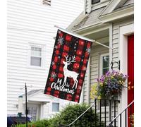 Bandiere da giardino per esterni, bandiera natalizia a scacchi rossi, leggera, 7,6 x 12,7 cm, per camera da letto, interni, bandiere da cortile su entrambi i lati e bandiere per barche per decorazioni