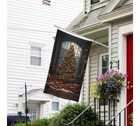 Bandiere da giardino per esterni, bandiera retrò per albero di Natale, leggera, 7,6 x 12,7 cm, per camera da letto, interni, bandiere da cortile su entrambi i lati e bandiere per barche per