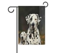 Bandiere da giardino per esterni, bandiere da giardino con stampa di cane dalmata, per decorazioni esterne, bandiere da giardino per tutte le stagioni