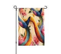 Bandiere da giardino per esterni: belle bandiere da giardino in tessuto fluido, perfette per Pasqua e decorazioni per esterni, bandiere primaverili per tutte le stagioni