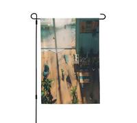 Bandiere da giardino per esterni, con prospettiva di formiche, vivaci bandiere da cortile, perfette per Pasqua e decorazioni per esterni, bandiere primaverili per tutte le stagioni