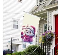 Bandiere da giardino per esterni - Merry Christmas No.101 Bandiera leggera 7,6 x 12,7 cm per camera da letto interni, bandiere da cortile su entrambi i lati e bandiere per barche per decorazioni