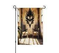 Bandiere da giardino per esterni, sfondo del fuoco infernale, vivaci bandiere da cortile, perfette per Pasqua e decorazioni per esterni, bandiere primaverili per tutte le stagioni