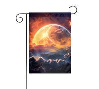 Bandiere da giardino per esterni, spazio esterno, nuvole, bandiera da giardino, 30,5 x 45,7 cm, doppia faccia, stagionale, cortile, bandiera, piccola bandiera da giardino per patio, portico, fattoria