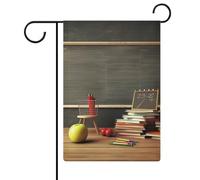 Bandiere da giardino per insegnanti, 30,5 x 45,7 cm, double face, bandiera estiva da cortile, bandiere floreali di benvenuto da giardino, decorazioni stagionali per le vacanze