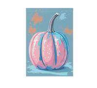 Bandiere da giardino per la casa, con zucca rosa e blu per il giorno del Ringraziamento, striscioni stampa su entrambi i lati per cortile, fattoria, feste, vacanze, decorazione 30,5 x 45,7 cm