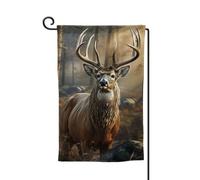 Bandiere da giardino per la stagione della caccia ai cervi bandiera verticale su entrambi i lati 30,5 x 45,7 cm bandiera primaverile estate stagionale vacanza fattoria cortile decorazione da appendere