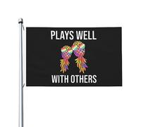 Bandiere Da Giardino Plays Well With Others Upside Pineapple Pride Flag Resistente Intemperie Bandiera Decorativa Premium Bandiera Dell'Orgoglio Per Esterno Prato Portico 152X90CM
