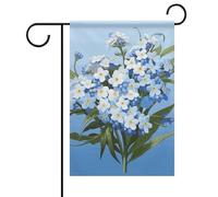 Bandiere da giardino primaverili estive con scritta "Do Not Forget Me" su entrambi i lati per esterni, bandiere stagionali e striscioni per patio, cortile, terrazza, veranda, giardino, terrazza