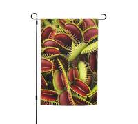 Bandiere da giardino resistenti allo sbiadimento con stampa di piante carnivore, per tutte le stagioni, decorazione da cortile per verande