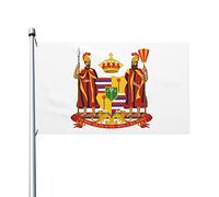 Bandiere Da Giardino Royal Coat Of Arms Of The Kingdom Of Hawaii Pride Flag Resistente Intemperie Bandiera Dell'Orgoglio Premium Bandiere Da Cortile Per Festival Prato Portico 152X90CM