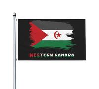 Bandiere Da Giardino Sahara Occidentale I Sahariani Occidentali Bandiera Da Cortile Doppia Cucitura Outdoor Flag Resistente Alle Intemperie Garden Flag Per Giardino Vacanze Calcio 90X150Cm