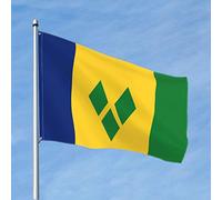 Bandiere Da Giardino Saint Vincent And The Grenadines Bandiera Da Cortile Impermeabile Banner Giardino Premium Outdoor Bandiera Per Prato Feste Esterna 90X150 CM