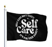 Bandiere Da Giardino Self Care Isn'T Vanity It'S For Your Santiy Bandiere Da Cortile Resistente Intemperie Bandiera Decorativa Premium Bandiera Dell'Orgoglio Per Esterno Portico Prato 152X90CM