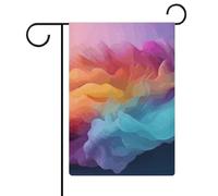 Bandiere da giardino sfumate di colore 30,5 x 45,7 cm bandiera esterna a doppia faccia bandiera estiva bandiera floreale benvenuto giardino bandiere stagionali decorazioni per le vacanze