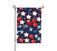 Bandiere da giardino stagionali per il giorno dell'indipendenza con stelle patriottiche per esterni, resistenti su entrambi i lati, decorazione per le vacanze