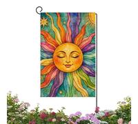 Bandiere Da Giardino Stendardo Bifacciale 30 x 45 cm Per Giardino | Bandiera Raggio di Sole da Giardino Per , all'aperto, Patio, Portico, Prato, Terrazzo, Balcone, Casale e Vacanza