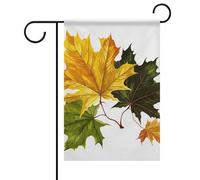 Bandiere da giardino su entrambi i lati, 31 x 46 cm, piccole bandiere da cortile per esterni, striscione per vacanze gialle e verdi Bandiera da giardino Summer Farmhouse iuta Bandiera di benvenuto per