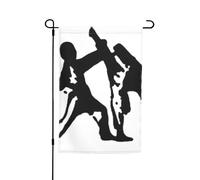 Bandiere da giardino, Taekwondo, arti marziali, stampa su entrambi i lati, 30,5 x 45,7 cm, decorazione stagionale per la casa e per tutte le stagioni