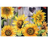 Bandiere Da Giardino Thanksgiving Day Autumn Fall Harvest Sunflowers Flowers Landscape Pride Flag Resistente Intemperie Bandiere Da Cortile Premium Bandiera Dell'Orgoglio Per Esterno 152X90CM