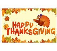 Bandiere Da Giardino Thanksgiving Pumpkin Maple Leaves Autumn Harvest Bandiera Decorativa Resistente Intemperie Bandiera Dell'Orgoglio Premium Bandiere Da Cortile Per Prato Esterno 152X90CM