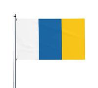 Bandiere Da Giardino The Canary Islands (Simple) Banner Giardino Impermeabile Bandiere Decorative Antivento Bandiera Da Cortile Per Interno Fattoria Giardino 90X150 CM