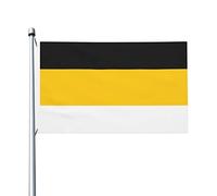 Bandiere Da Giardino The Russian Empire Black Yellow White Pride Flag Resistente Intemperie Bandiere Da Cortile Premium Bandiera Dell'Orgoglio Per Esterno Festival Portico 152X90CM